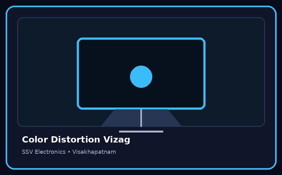Color Distortion Vizag TV repair visual