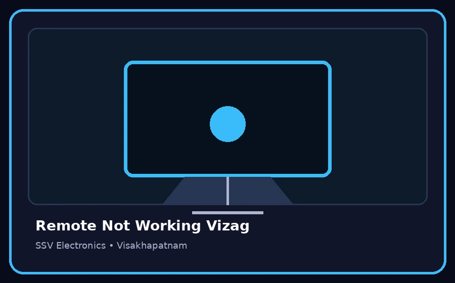 Remote Not Working Vizag TV repair visual