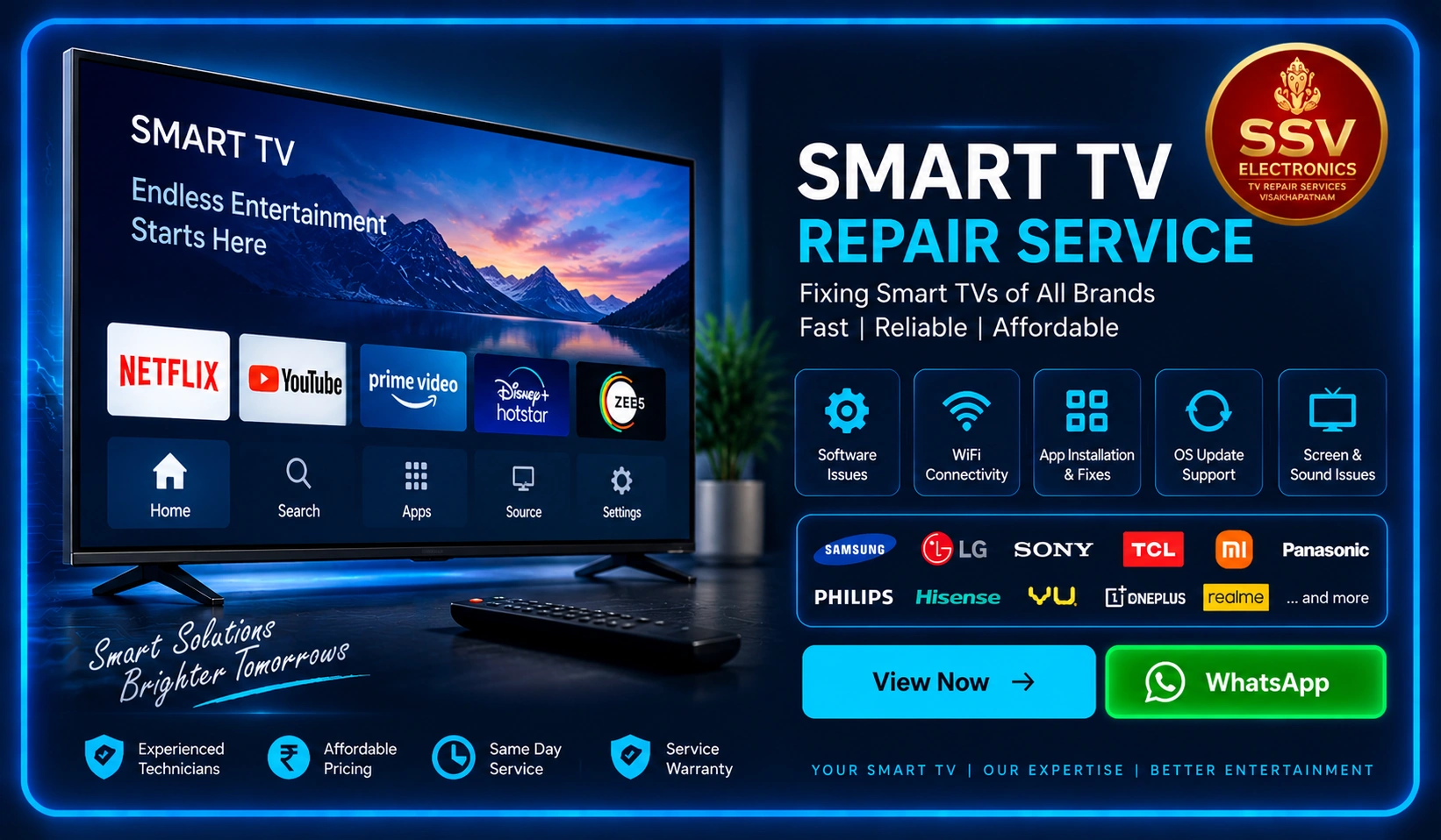 TV Brands – SSV Electronics Vizag